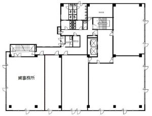 船橋本町プラザビル　3階　貸事務所35坪